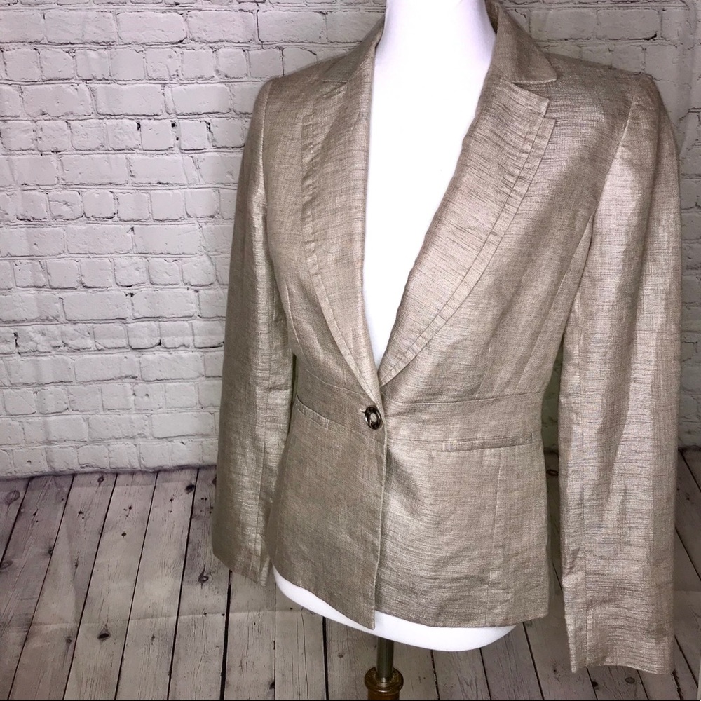 Antonio Melani gold blazer, size 4